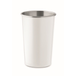 Gobelet personnalisé réutilisable en acier inoxydable recyclé 300ml couleur blanc