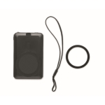 Chargeur magnétique sans fil 5W et powerbank solaire 5000 mAh couleur noir neuvième vue