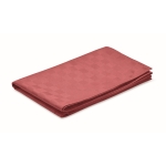 Chemin de table en polyester hydrofuge avec microfibre 185 g/m2 couleur rouge
