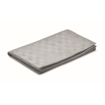 Chemin de table en polyester hydrofuge avec microfibre 185 g/m2 couleur gris