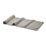 Chemin de table en polyester hydrofuge avec microfibre 185 g/m2 couleur gris deuxième vue