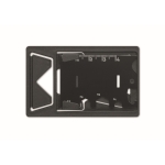 Multi-outils en acier avec 6 fonctions et support pour téléphone couleur noir troisième vue