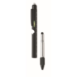 Stylos à bille personnalisés en acier mini outils avec Encre Bleue couleur noir deuxième vue