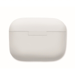 Ecouteurs sans fil avec microphone et batterie d´une autonomie de 3h couleur blanc huitième vue