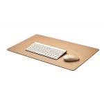 Tapis de souris personnalisé avec logo en papier recyclé antidérapant couleur beige deuxième vue