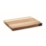 Planche à découper en bois d´acacia avec aiguiseur de couteaux couleur bois