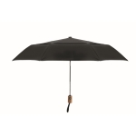 Parapluie pliant personnalisé avec logo en polycoton 190T Ø99 couleur noir