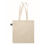 Sac personnalisable en coton équitable 180 g/m2 Thin FairTrade couleur beige sixième vue