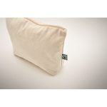 Trousse de toilette en coton équitable 180 g/m2 Thin FairTrade couleur beige cinquième vue photographique