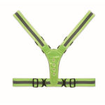 Gilet réfléchissant réglable avec diodes électroluminescentes couleur vert