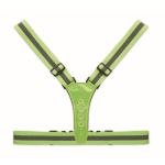 Gilet réfléchissant réglable avec diodes électroluminescentes couleur vert troisième vue