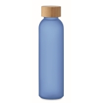Gourde personnalisée en verre colorée 500ml Crystal Resistant couleur bleu transparent