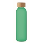 Gourde personnalisée en verre colorée 500ml Crystal Resistant couleur vert transparent