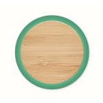 Gourde personnalisée en verre colorée 500ml Crystal Resistant couleur vert transparent sixième vue