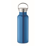 Gourde étanche en acier recyclé avec bouchon et poignée 500ml couleur turquoise