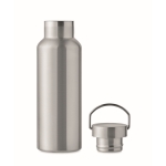 Gourde étanche en acier recyclé avec bouchon et poignée 500ml couleur argenté mat sixième vue