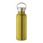 Gourde étanche en acier recyclé avec bouchon et poignée 500ml couleur vert lime