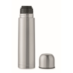 Thermos en acier inoxydable recyclé avec logo antifuite 500ml couleur argenté mat sixième vue