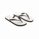 Tongs personnalisées avec image en couleur taille 44-46 Beach Sublim couleur noir