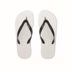 Tongs personnalisées avec image en couleur taille 44-46 Beach Sublim couleur noir deuxième vue