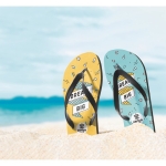 Tongs personnalisées avec image en couleur taille 44-46 Beach Sublim couleur noir troisième vue d'ambiance 2