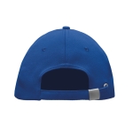 Casquette baseball 5 panneaux en polyester RPET taille 7 1/4 210 g/m2 couleur bleu roi