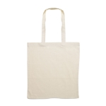 Sac réutilisable personnalisé avec longues poignées 180 g/m2 couleur beige
