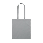 Sac en coton bio coloré avec poignées longues 180 g/m2 couleur gris