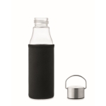 Gourde en verre avec couvercle anti-fuite, poignée et capuchon 500ml couleur transparent septième vue