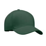 Casquette de baseball en sergé de coton épais taille 7 1/4 260 g/m2 couleur vert foncé