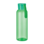 Gourde en tritan de couleurs assorties avec poignée en silicone 500ml couleur vert transparent