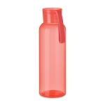 Gourde en tritan de couleurs assorties avec poignée en silicone 500ml couleur rouge transparent