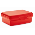 Boîte à lunch en PP recyclé avec fermeture facile à cliquer 800ml couleur rouge