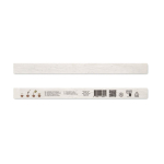 Feuille de 10 bracelets en papier recyclé 19 mm avec graines de fleurs couleur blanc