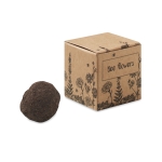 Kit de culture de graines de fleurs d´abeilles présenté dans une boîte couleur beige