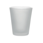 Verre à cocktail avec revêtement spécial pour la sublimation 44ml couleur blanc transparent