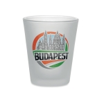 Verre à cocktail avec revêtement spécial pour la sublimation 44ml couleur blanc transparent