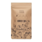 Kit de culture de fraises avec compost dans un emballage en papier couleur beige sixième vue