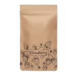Kit de culture de fraises avec compost dans un emballage en papier couleur beige