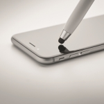 Stylo avec stylet et kit de nettoyage pour écouteurs encre bleue couleur blanc sixième vue photographique