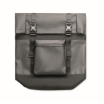 Sac à dos en toile avec fermeture à enroulement et rembourrage couleur noir