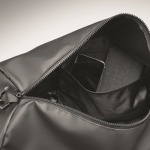 Sac de voyage personnalisé en toile avec fond, poignées et sangle couleur noir vue thématique photographique
