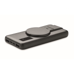Chargeur publicitaire magnétique sans fil 15W charge rapide 10.000 mAh couleur noir deuxième vue