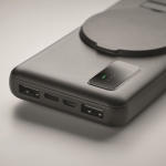 Chargeur publicitaire magnétique sans fil 15W charge rapide 10.000 mAh couleur noir cinquième vue photographique