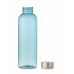 Gourde anti-fuite en tritan translucide avec couvercle et sangle 500ml couleur bleu transparent cinquième vue