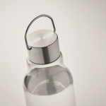 Gourde avec logo en tritan avec couvercle et poignée en acier 800ml couleur transparent deuxième vue photographique