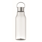 Gourde avec logo en tritan avec couvercle et poignée en acier 800ml couleur transparent troisième vue