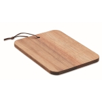 Planche à découper personnalisée en bois d'acacia avec cordelette couleur bois