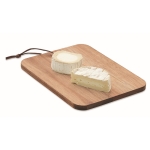 Planche à découper personnalisée en bois d'acacia avec cordelette couleur bois quatrième vue