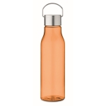 Bouteille anti-fuite en RPET recyclé aux couleurs vives 600ml couleur orange transparent